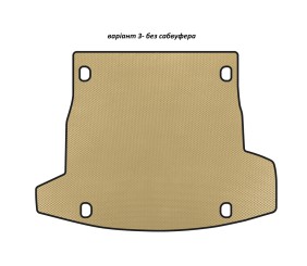 Килимок в багажник EVA V-3 (без сабвуфера, Бежевий) для Alfa Romeo Stelvio 2016- рр