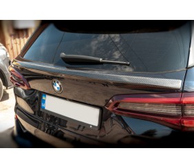 Нижній спойлер V1 (Натуральний карбон) для BMW X5 G05 2019- рр