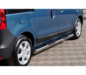Бічні труби (2 шт., Нерж.) для Dacia Dokker 2013-2022 рр