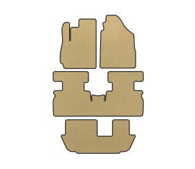 Килимки EVA (3 ряди, Бежевий) для Jetour X70 2018- рр