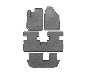 Килимки EVA (3 ряди, Сірий) для Jetour X70 2018- рр