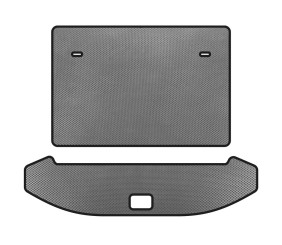 Килимок в багажник EVA (3 ряди, Сірий) для Jetour X70 2018- рр