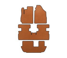 Килимки EVA (3 ряди, Помаранчевий) для Jetour X70 2018- рр