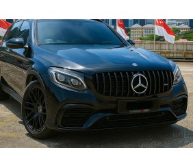Передня решітка GT Panamericana Black (для 2015-2019) для Mercedes GLC coupe C253 рр