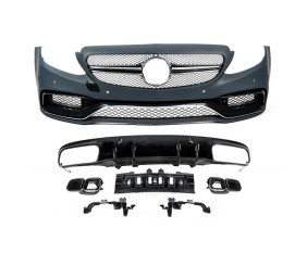 Комплект обвісів з дифузором для Coupe (AMG C63-designs 2014-2018) для Mercedes C-сlass W205 рр