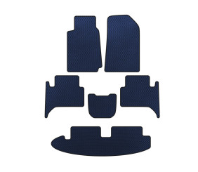 Килимки EVA (3 ряди, Синій) для Chevrolet Trailblazer 2012-2019 рр