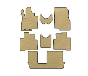 Килимки EVA (3 ряди, Бежевий) для Mitsubishi Grandis 2003-2011 рр