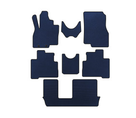 Килимки EVA (3 ряди, Синій) для Mitsubishi Grandis 2003-2011 рр