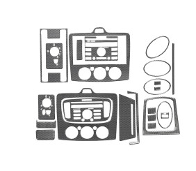 Накладки на панель AC (Maxi-set, Карбон) для Ford Focus II 2005-2008 рр