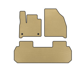 Килимки EVA (2 ради, Бежевий) для Chevrolet Traverse 2017- рр