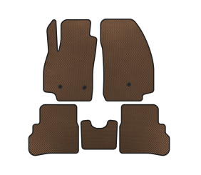 Килимки EVA (2018-2023, Коричневий) для Chevrolet Spark рр
