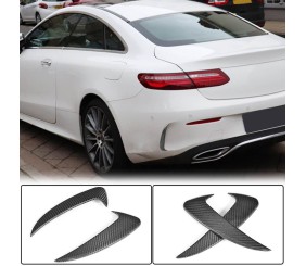 Накладки на задній бампер V1 (для купе/кабріолет Base/AMG-Line/C43 AMG 2015-2019, Карбон) для Mercedes C-сlass W205 рр