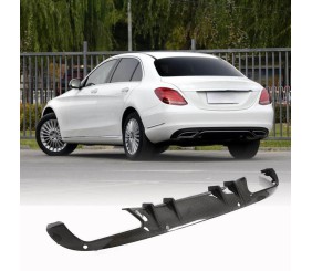 Дифузор заднього бампера (для SD Base 2015-2019, Карбон) для Mercedes C-сlass W205 рр
