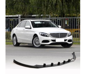 Накладка на передній бампер Lip V2 (для SD Base 2019-2021, Карбон) для Mercedes C-сlass W205 рр