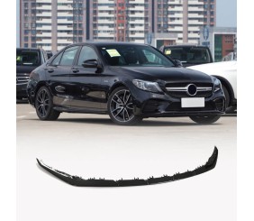 Накладка на передній бампер Lip V2 (для C43 AMG 2019-2021, Карбон) для Mercedes C-сlass W205 рр