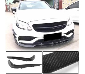 Накладки на протитуманки (для С63 AMG 2015-2019, Карбон) для Mercedes C-сlass W205 рр
