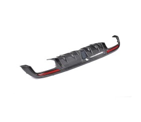 Дифузор заднього бампера V1 (для SD C43/C63 AMG 2015-2019, Карбон) для Mercedes C-сlass W205 рр