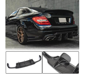 Дифузор заднього бампера V2 (для AMG SD/Coupe 2012-2014, Карбон) для Mercedes C-class W204 рр