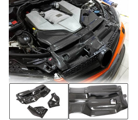 Корпус системи холодного впуску з кришкою (для C63 AMG 2012-2014,Сухий карбон) для Mercedes C-class W204 рр