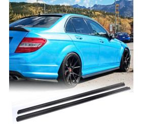Бокові пороги (для AMG SD, Карбон) для Mercedes C-class W204 2007-2015 рр