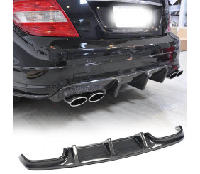 Дифузор заднього бампера V2 (для AMG SD 2008-2011, Карбон) для Mercedes C-class W204 рр