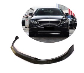 Накладка на передній бампер Lip (для Base 2016-2019, Карбон) для Mercedes E-сlass W213 рр