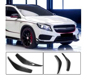 Накладки на передній бампер (для CLA45 AMG SD, Карбон) для Mercedes CLA C117 2013-2019 рр
