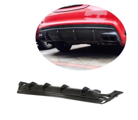 Дифузор заднього бамера V2 (для AMG-Line / CLA45 AMG, Карбон) для Mercedes CLA C117 2013-2019 рр