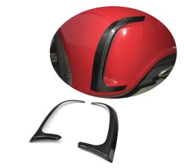 Накладки на задній бампер (для A45 AMG HB 2013-2015, Карбон) для Mercedes A-сlass W176 рр