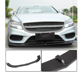 Накладка на передній бампер Lip (для Base SD 2015-2018, Карбон) для Mercedes CLS C218 рр