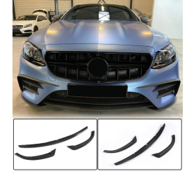 Накладка на передній бампер Lip (для AMG-Line 2017-2019, Карбон) для Mercedes E-class coupe C238 рр