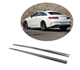 Бокові пороги (для AMG-Line 2017-2019, Карбон) для Mercedes E-class coupe C238 рр