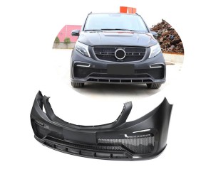 Передній бампер V1 (2014-2019, Карбон) для Mercedes Vito/V-class W447 2014- рр