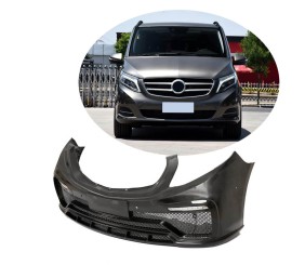 Передній бампер V2 (2014-2019, Карбон) для Mercedes Vito/V-class W447 2014- рр