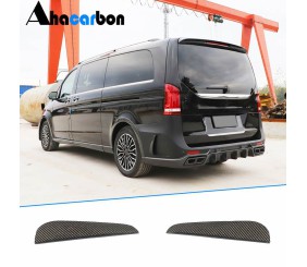 Накладки на задній бампер (2014-2019, Карбон) для Mercedes Vito/V-class W447 2014- рр
