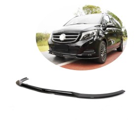 Накладка на передній бампер Lip (2014-2019, Карбон) для Mercedes Vito/V-class W447 2014- рр