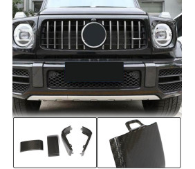 Комплект накладок на передній і задній бампер (для G63 AMG, Сухий карбон) для Mercedes G сlass W463 2018-2024 рр