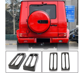 Накладки на задні ліхтарі (Сухий карбон) для Mercedes G сlass W463 1990-2018 рр