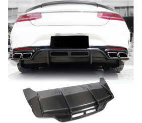 Дифузор заднього бампера (для AMG-Line 2015-2018, Карбон) для Mercedes S-class C217 Coupe рр