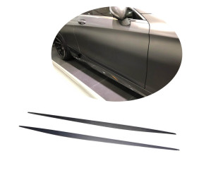 Бокові пороги (для AMG-Line 2015-2018, Карбон) для Mercedes S-class C217 Coupe рр