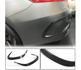 Накладки на задній бампер (для AMG / AMG-Line, Карбон) для Mercedes S-class C217 Coupe 2014-2020 рр