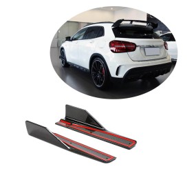 Накладки на пороги (для GLA45 AMG 2013-2016, Карбон) для Mercedes GLA X156 рр