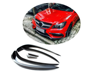 Накладки на передній бампер (для AMG-Line 2014-2016, Карбон) для Mercedes E-сlass coupe C207 рр