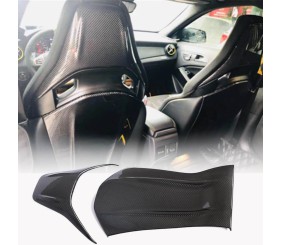 Накладки на сидіння (Сухий карбон) для Mercedes C-сlass W205 2014-2021 рр