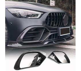 Вставки в бампер (для GT43/GT50/GT53 2018-2022, Карбон) для Mercedes AMG GT 4 X290 2018- рр