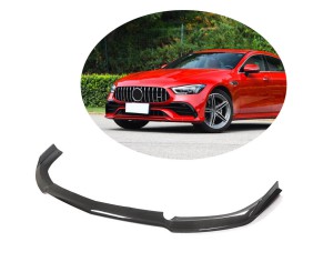 Накладка на передній бампер Lip (для GT43/GT50/GT53 2018-2022, Карбон) для Mercedes AMG GT 4 X290 2018- рр