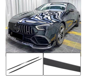 Бокові пороги (для GT53 2018-2022, Сухий карбон) для Mercedes AMG GT 4 X290 2018- рр