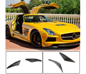 Накладки на передній бампер Flap V1 (Карбон) для Mercedes SLS C197 2010-2014 рр