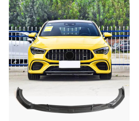 Накладка на передній бампер Lip (для CLA45 AMG SD, Карбон) для Mercedes CLA C118 2019- рр