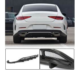 Дифузор заднього бампера V2 (для AMG-Line 2018-2020, Карбон) для Mercedes CLS C257 2018- рр